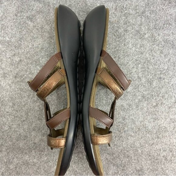Privo by Clarks Metallic Bronze Brown Slip On Sandals Women’s Size 8M - Picture 6 of 10